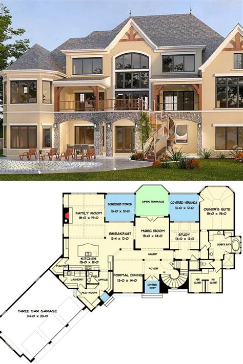 small mansion house plans.